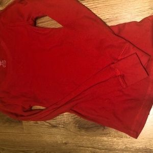 Red Thermal long sleeve tshirt
